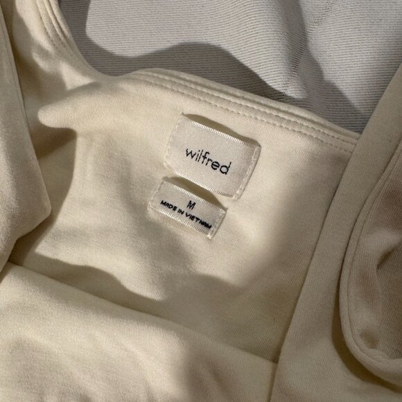 Aritzia Wilfred Saturn Mini Wrap Jersey Dress Size M - Picture 7 of 7